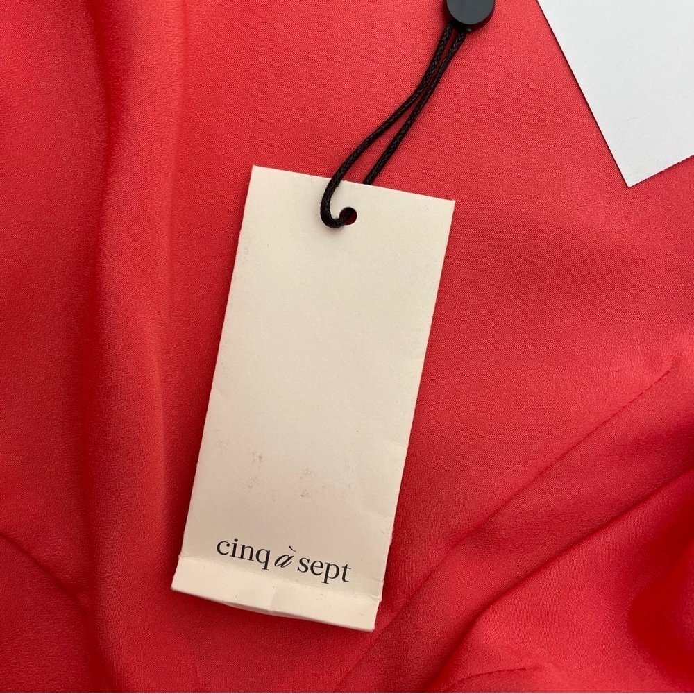 Cinq A Sept Stace One Shoulder Silk Blouse - Picture 7 of 12